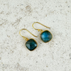 AME earrings, labradorite and 18K gold-plated sterling silver.