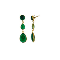 AME earrings, labradorite and 18K gold-plated sterling silver.