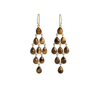 ORA earrings, labradorite and 18K gold-plated sterling silver.