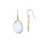 CARO earrings, fuchsia chalcedony and 18K gold-plated sterling silver.