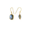 AME earrings, labradorite and 18K gold-plated sterling silver.