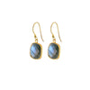 AME earrings, labradorite and 18K gold-plated sterling silver.